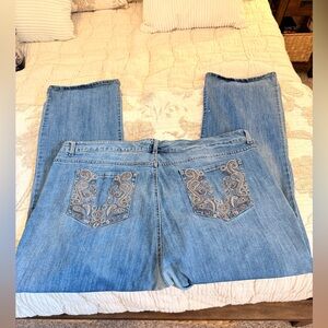Jeans Code Bleu Bootcut Size 18